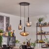 Alcofra Lámparas suspendidas Negro, 3 luces