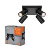 Lámparas Ledvance Spot Plafones LED Negro, 4 luces