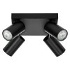 Lámparas Ledvance Spot Plafones LED Negro, 4 luces