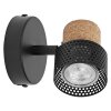 Lámparas Ledvance Spot Plafones LED Negro, 1 luz