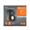 Lámparas Ledvance Spot Plafones LED Negro, 1 luz