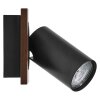 Lámparas Ledvance Spot Plafones LED Color madera, Negro, 1 luz