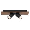 Lámparas Ledvance Spot Plafones LED Color madera, Negro, 2 luces