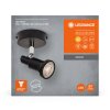 Lámparas Ledvance Spot Plafones LED Negro, 1 luz