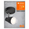 Lámparas Ledvance Spot Plafones LED Negro, 1 luz