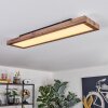 Salmi Plafones, Panel LED Color madera, Negro, 1 luz