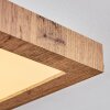 Salmi Plafones, Panel LED Color madera, Negro, 1 luz