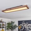 Salmi Plafones, Panel LED Color madera, Negro, 1 luz