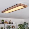 Salmi Plafones, Panel LED Color madera, Negro, 1 luz