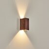 Woods Aplique de exterior, Lámpara Up & Down LED Color madera, Negro, 1 luz