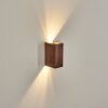 Woods Aplique de exterior, Lámpara Up & Down LED Color madera, Negro, 1 luz