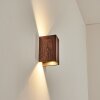 Woods Aplique de exterior, Lámpara Up & Down LED Color madera, Negro, 1 luz