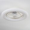 Benasal Plafones, lámpara ventilador de techo Blanca, 1 luz, Mando a distancia