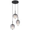 Lámparas Globo Lighting ATTILA Lámparas suspendidas Negro, 3 luces