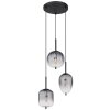 Lámparas Globo Lighting ATTILA Lámparas suspendidas Negro, 3 luces