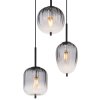 Lámparas Globo Lighting ATTILA Lámparas suspendidas Negro, 3 luces