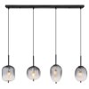 Lámparas Globo Lighting ATTILA Lámparas suspendidas Negro, 4 luces