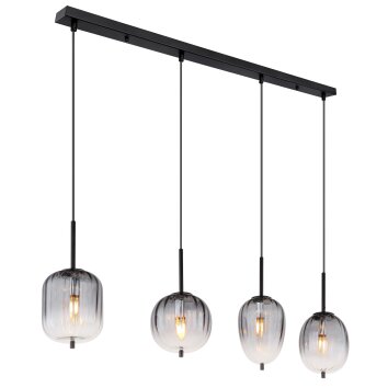 Lámparas Globo Lighting ATTILA Lámparas suspendidas Negro, 4 luces