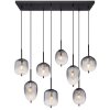 Lámparas Globo Lighting ATTILA Lámparas suspendidas Negro, 8 luces