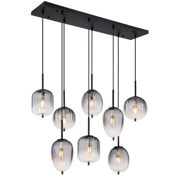 Lámparas Globo Lighting ATTILA Lámparas suspendidas Negro, 8 luces