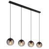 Lámparas Globo Lighting DALLERTA Lámparas suspendidas Negro, 4 luces