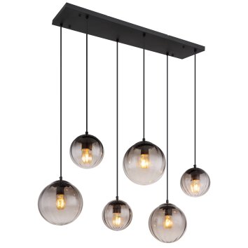 Lámparas Globo Lighting DALLERTA Lámparas suspendidas Negro, 6 luces