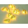 Globo BAILY Tira de luces LED dorado, 10 luces