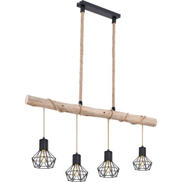 Lámparas Globo Lighting PRISKA Lámparas suspendidas LED Marrón, Negro, 4 luces