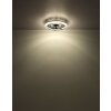 Lámparas Globo Lighting Cirilla lámpara ventilador de techo LED Negro, 1 luz, Mando a distancia