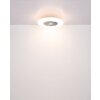 Lámparas Globo Lighting Alva lámpara ventilador de techo LED Blanca, 1 luz, Mando a distancia, Cambia de color