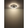 Lámparas Globo Lighting Gatian lámpara ventilador de techo LED Negro, 1 luz, Mando a distancia