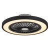 Lámparas Globo Lighting Blizzak lámpara ventilador de techo LED Negro, 1 luz, Mando a distancia