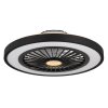 Lámparas Globo Lighting Blizzak lámpara ventilador de techo LED Negro, 1 luz, Mando a distancia