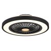 Lámparas Globo Lighting Blizzak lámpara ventilador de techo LED Negro, 1 luz, Mando a distancia