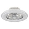 Lámparas Globo Lighting Corusso lámpara ventilador de techo LED Cromo, 1 luz, Mando a distancia