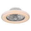 Lámparas Globo Lighting Corusso lámpara ventilador de techo LED Cromo, 1 luz, Mando a distancia