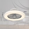 Lámparas Globo Lighting Corusso lámpara ventilador de techo LED Cromo, 1 luz, Mando a distancia