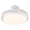 Lámparas Globo Lighting Beliz lámpara ventilador de techo LED Blanca, 1 luz, Mando a distancia