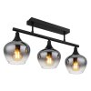 Lámparas Globo Lighting Maxy Plafones Negro, 3 luces