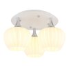 Lámparas Globo Lighting Maxy Plafones Cromo, Blanca, 3 luces