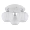 Lámparas Globo Lighting Maxy Plafones Cromo, Blanca, 3 luces