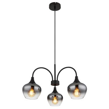 Lámparas Globo Lighting Maxy Lámparas suspendidas Negro, 3 luces