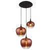 Lámparas Globo Lighting Maxy Lámparas suspendidas Cromo, Negro, 3 luces