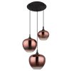 Lámparas Globo Lighting Maxy Lámparas suspendidas Cromo, Negro, 3 luces