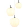 Lámparas Globo Lighting Maxy Lámparas suspendidas Cromo, Blanca, 3 luces