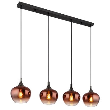 Lámparas Globo Lighting Maxy Lámparas suspendidas Cromo, Negro, 4 luces