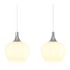 Lámparas Globo Lighting Maxy Lámparas suspendidas Cromo, Blanca, 4 luces