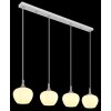 Lámparas Globo Lighting Maxy Lámparas suspendidas Cromo, Blanca, 4 luces