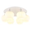 Lámparas Globo Lighting Maxy Plafones Cromo, Blanca, 6 luces