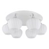 Lámparas Globo Lighting Maxy Plafones Cromo, Blanca, 6 luces